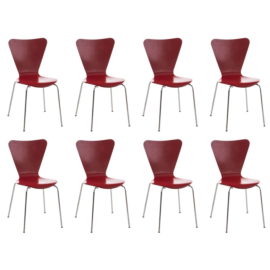8x Konferenzstuhl Calisto rot