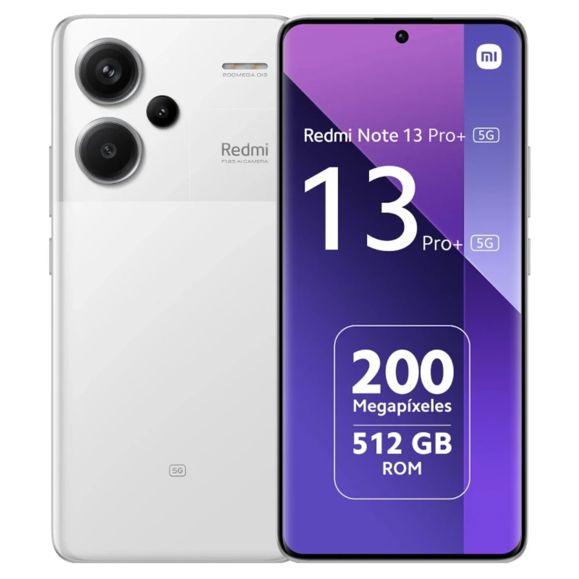 Smartphone xiaomi redmi note 13 pro+ 5g 6,67" 256gb ram 8gb color blanco