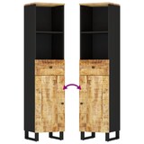 thumbnail of vidaXL Badkamerkast 38x33x160 cm massief mangohout
