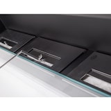 thumbnail of PURLINE Biocamino panoramico bianco a parete con tripla fiamma MELIBEA