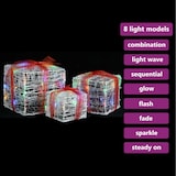 thumbnail of vidaXL Kerstverlichting geschenkdozen 3 st decoratief acryl kleurrijk