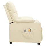 thumbnail of vidaXL Massagesessel Elektrisch Creme Kunstleder