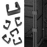 thumbnail of tectake Conjunto de ratán Milano  negro/gris - 404324