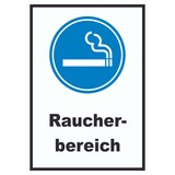 thumbnail of Raucherbereich Schild A2 Rückseite selbstklebend