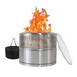 thumbnail of Raucharmes Feuerstelle Edelstahl 40x50x50cm Silber tragbar für Außenbereich mit 360 Grad Wärmeverteilung,schnell montierbar,leicht zu reinigen 1 Paket