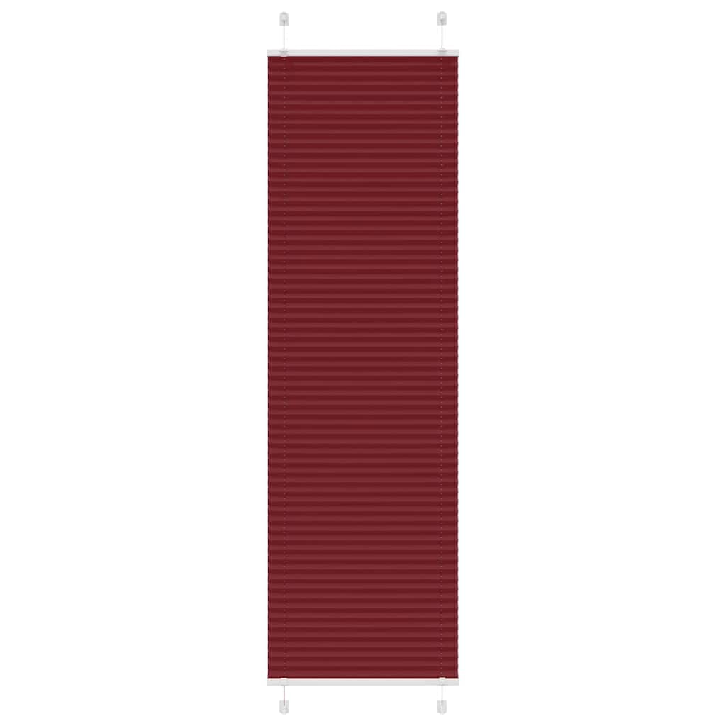 vidaXL Plissee Bordeauxrot 55x200 cm Stoffbreite 54,4 cm Polyester