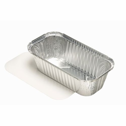 10 X 25 Schalen, Alu + Einlegedeckel, PP-beschichtet eckig 1,5 l 7 cm x 13 cm x 24,2 cm