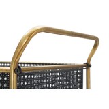 thumbnail of Carrello in metallo nero con 3 ripiani cm 56x37x81