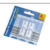 thumbnail of Haken für Scheibengardinen 4er Pack Weiß – Fensterhaken Gardinenbefestigung