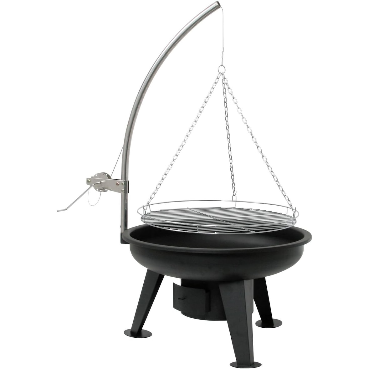 BBQ-Toro Schwenkgrill mit Grillrost Ø 64 cm | Holzkohlegrill, Feuerschale