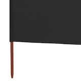 thumbnail of Paravent 3 panneaux Tissu 400 x 160 cm Anthracite Modèle Sirocco Signature