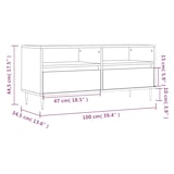 thumbnail of vidaXL TV-Schrank Weiß 100x34,5x44,5 cm Holzwerkstoff