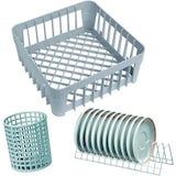 thumbnail of Cesta vasos lavavajillas 35X35 + Soporte platillos + Cubilete para cubiertos