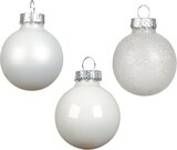 thumbnail of 9 Weihnachtskugeln Glas 3cm Christbaumkugeln Weihnachtsbaumkugeln Christbaumschmuck Weihnachtsbaumschmuck Winterweiß