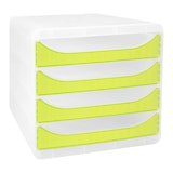 thumbnail of Exacompta 310335D 1x BIG-BOX ladenbox met 4 laden voor DIN A4+ documenten, Chromaline, transparant-anijsgroen