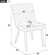 thumbnail of 2 Esszimmerstühle aus Samt und Metall in Dunkelblau, gepolstert mit ergonomischer Rückenlehne, einfache Montage
