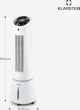 thumbnail of Skyscraper Ice 4-in-1 Luftkühler Ventilator 180 m³/h 30 W Oszillation mobil Fernbedienung Weiß
