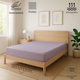 thumbnail of EXKLUSIV HEIMTEXTIL Frottee Spannbettlaken Rundumgummizug Marke 70 x 140 cm Flieder 80% Baumwolle 20% Polyester  Öko - Tex Zertifiziert Bed-Sheet