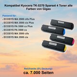 thumbnail of Kompatibel Kyocera TK-5370 Sparset 4 Toner alle Farben von Gigao