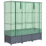 thumbnail of vidaXL Plantenbak verhoogd met kashoes 120x40x138 cm rattanlook