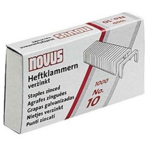 Novus NOVUS OFFICE Heftklammern Nr.10 Super 040-0003 Zink Silber 1000 Heftklammern