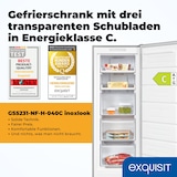thumbnail of Exquisit Gefrierschrank, 161 Liter, No-Frost, LED-Anzeige, leise, GS5231-NF-H-040C inoxlook