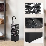thumbnail of Regenschirmständer / Schirmständer PLUVARIS quadratisch Stahl schwarz hjh LIVING