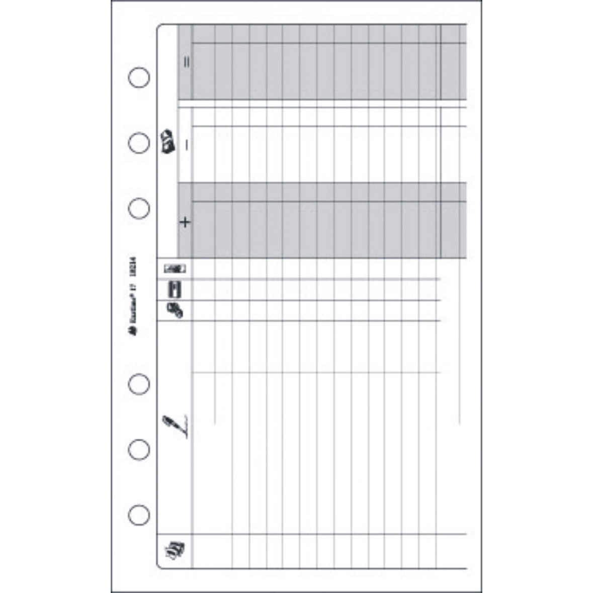 Timer Kassenbuch 32 Blatt 105x172mm Packung mit 5 Stück