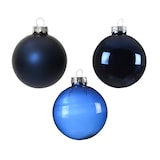 thumbnail of 21 Weihnachtskugeln Glas 5-7cm matt, glänzend & transparent Christbaumkugeln Weihnachtsbaumkugeln Christbaumschmuck Weihnachtsbaumschmuck Nachtblau