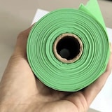 thumbnail of RyanPack Kompostierbare Bio Rollenbeutel aus Maisstärke 28+13x48 cm 25 µm grün – 1200 Stück