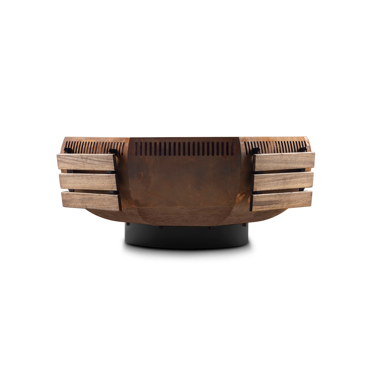 WOX XXL Feuerschale & Feuerkorb mit Grill – 1150x1150x500 mm, Corten-Stahl, rauchfrei & sicher