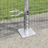 thumbnail of vidaXL Zaunpfosten Silber 100 x 0,8 m (16 x 16 mm Netz) Stahl