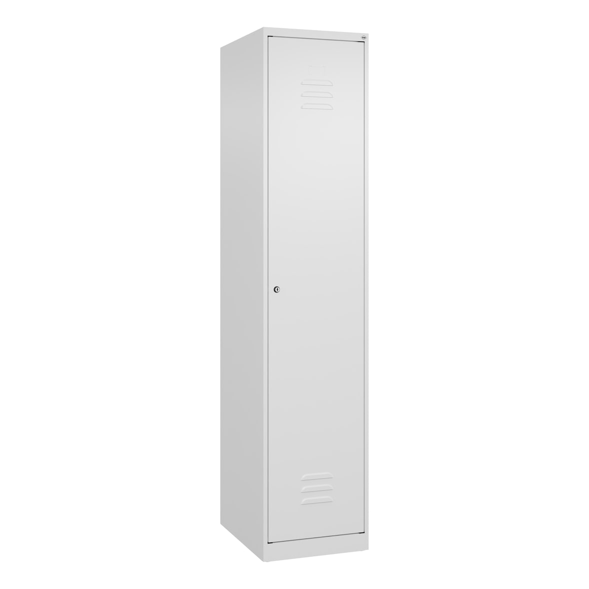 C+P Spind Classic PLUS, 1 Abteil, HxBxT 185x40x50cm, Zylinderschloss, Verkehrsweiß von PROREGAL