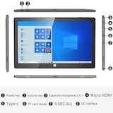 thumbnail of Tablette Windows 11 Tactile 10,1 pouces CPU Intel RAM 6 Go ROM 128 Go YONIS