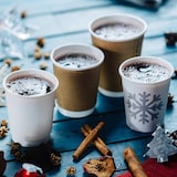 thumbnail of BIOZOYG 25 Stück Coffee to Go Becher doppelwandig weiß 300ml / 12oz Einwegbecher Pappbecher für heiße Getränke, Kaffeebecher Thermobecher