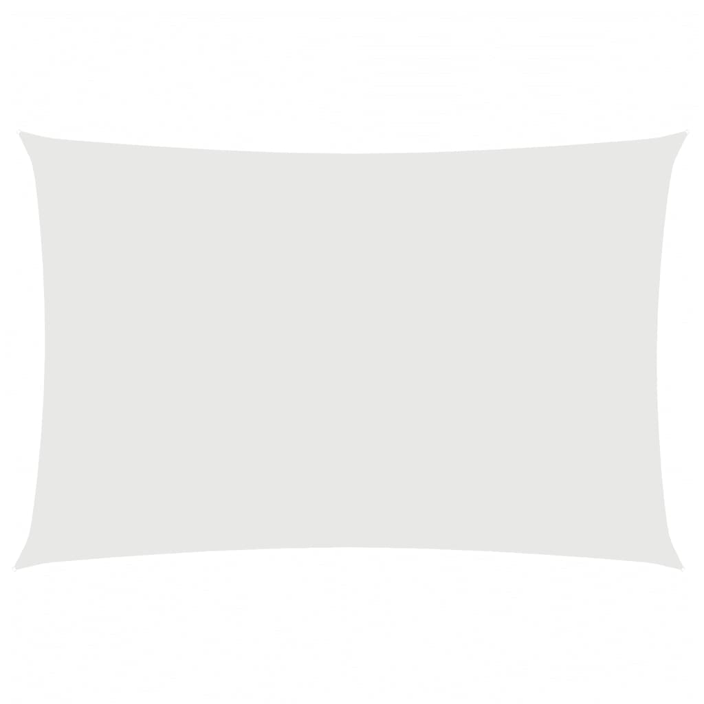 Toldo de vela rectangular tela Oxford blanco 2x4 m