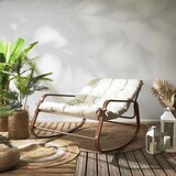 thumbnail of Fauteuil de jardin à bascule en métal Miamii imitation bois The Home Deco Factory