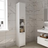 thumbnail of Armadio Armadietto Mobile Alto Bagno Multiuso Colonna 2 Ante 6 Ripiani Salvaspazio Mobiletto Asciugamani Ingresso Camera Letto 180x30x30 Cm Bianco