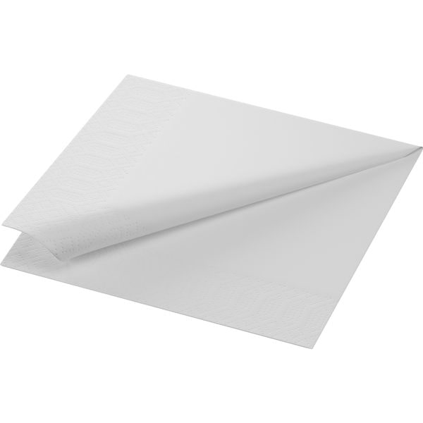 1000 Duni Tissue-Servietten 33 x 33 cm Weiß 3-lagig