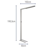 thumbnail of LED-Standleuchte Maulsirius  Beweg.- Lichtsensor col. var. silber
