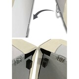 thumbnail of Dmora Divano fisso Lidia, Divano componibile a 2 posti large con penisola destra, 100% Made in Italy, Sofà moderno in tessuto, Cm 240x170h70, Beige