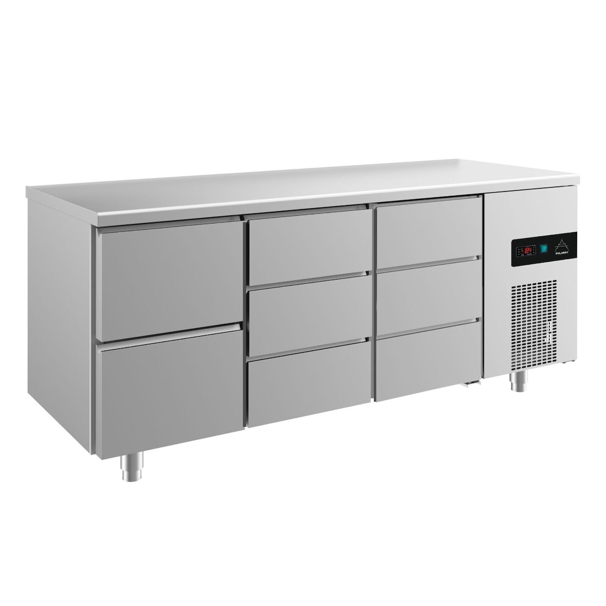 Gastro Kühltisch 8 Schubladen Umluftkühlung 1865x700x850mm -2/+8°C 474L Edelstahl
