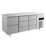 thumbnail of Gastro Kühltisch 8 Schubladen Umluftkühlung 1865x700x850mm -2/+8°C 474L Edelstahl