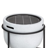 thumbnail of blumfeldt Grail Feuerschale mit Grill MGO & Stahlschale inkl. Funkenschutz Hellgrauer Granit