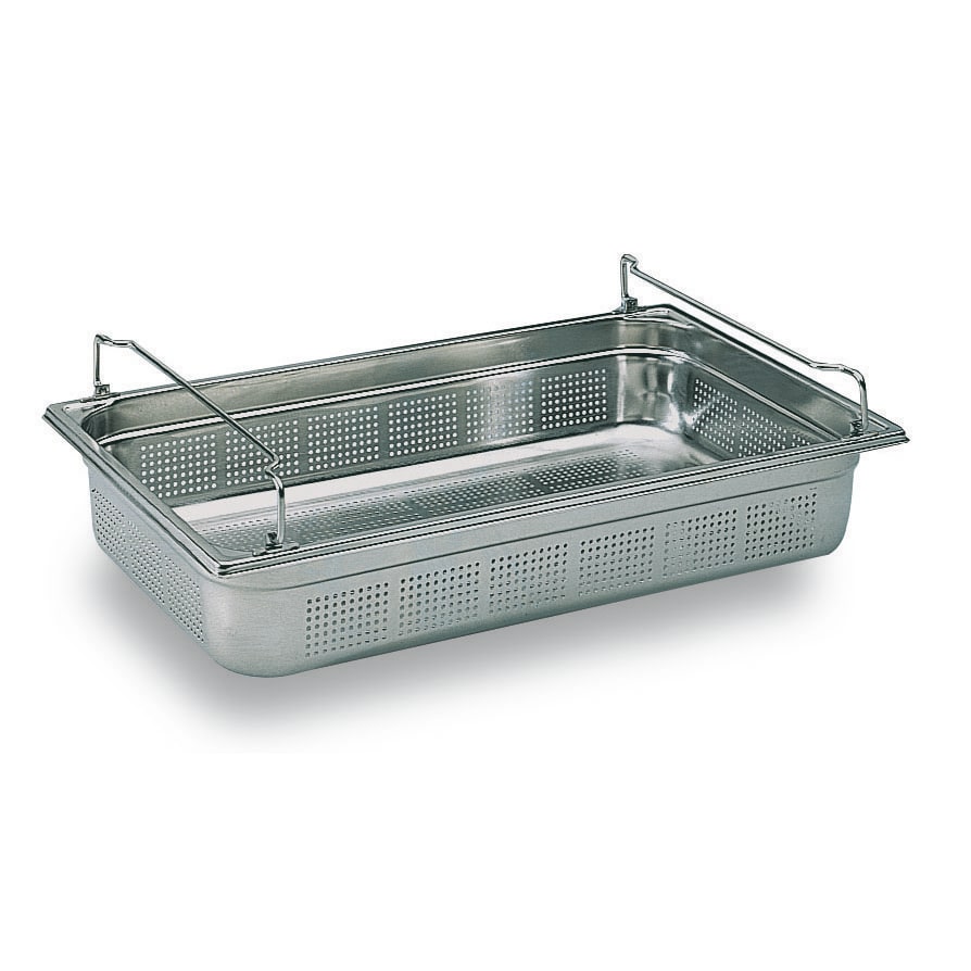 Bourgeat Bac gastro inox GN 1/1 H.10 cm perforé avec anses panier Bourgeat - 741510