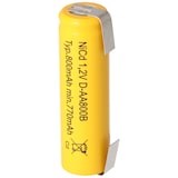 thumbnail of Flat Top NiCd Akku Mignon 1,2V 800mAh AA mit Lötfahnen in U-Form