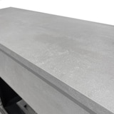 thumbnail of Camino elettrico caminetto da terra BELLINI in legno effetto Cemento Made in Italy L96 x P35 x H96