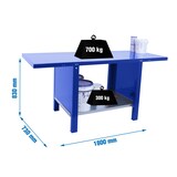 thumbnail of SimonRack Banco de Trabajo Taller, Capacidad Carga 700 kg, 830x1800x730 mm, Azul - BT-6 PRO