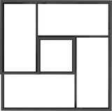 thumbnail of vidaXL Gartenblumentopf Schwarz 80 x 80 x 50 cm Kaltgewalzter Stahl