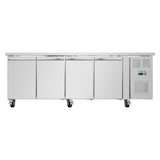 thumbnail of Polar U-Serie Arbeitstisch-Kühlschrank mit vier Türen 553Ltr